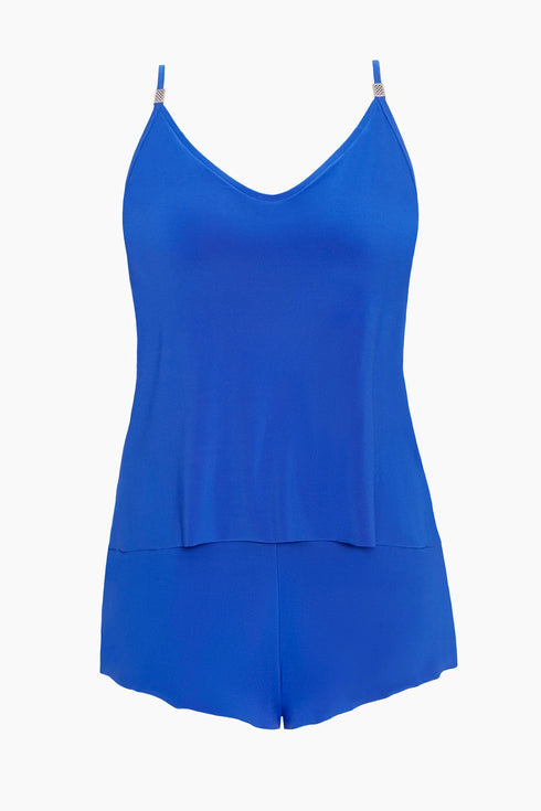 MagicSuit Solids Mila One Piece Romper Swimsuit